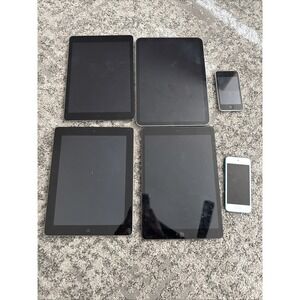 Lot of 6 As-Is Apple Ipod Touch Ipad Tablet A2696 A2197 A1475 A1430 A1421 A1288‎